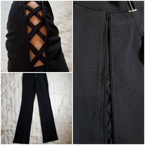 KUNGSADARN Unique Zipper or Cross Open Front Pants